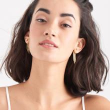 Load image into Gallery viewer, Gold Fringe Fall Ear Jackets