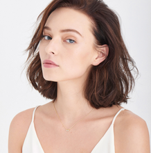 Load image into Gallery viewer, Gold Shimmer Triple Stud Necklace