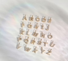 Load image into Gallery viewer, diamond initial charms