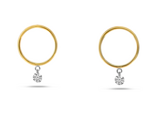 Load image into Gallery viewer, Front Hoop Earrings