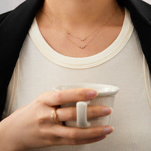 Load image into Gallery viewer, ADORA | Pear and Round White Sapphire Necklace