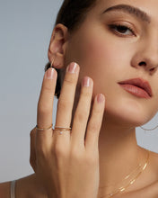 Load image into Gallery viewer, CHEVAL | Single Floating Diamond Ring by Aurelie Gi — on model
