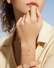 Load image into Gallery viewer, SANILIA | Two-Tone Bezel Pear Lab Grown Diamond Bracelet by Aurelie Gi — detail view

