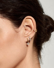 Load image into Gallery viewer, Double Round Lab-Grown Diamond Flatback Stud by Aurelie Gi — detail view
