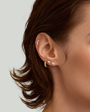 Load image into Gallery viewer, Heart Lab Grown Diamond Flatback Stud by Aurelie Gi — on model

