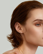 Load image into Gallery viewer, Baguette Lab Grown Diamond Flatback Stud by Aurelie Gi — detail view
