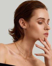 Load image into Gallery viewer, Baguette Lab-Grown Diamond Threadless End by Aurelie Gi — on model
