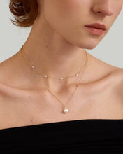Load image into Gallery viewer, Lab Grown Diamond Station Necklace by Aurelie Gi — detail view

