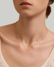 Load image into Gallery viewer, MOLLY | Crescent Moon with Lab Grown Diamond Accent Necklace by Aurelie Gi — detail view
