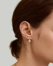 Load image into Gallery viewer, ARTEMIS | Marquise Lab Grown Diamond Threaded Flatback by Aurelie Gi — alternate angle

