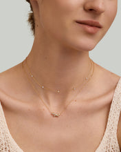 Load image into Gallery viewer, Lab Grown Diamond Station Necklace by Aurelie Gi — alternate angle
