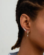 Load image into Gallery viewer, Marquise Lab Grown Diamond Threaded Charm by Aurelie Gi — detail view
