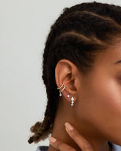 Load image into Gallery viewer, Pear and Round Lab Grown Diamond Single Stud by Aurelie Gi — detail view
