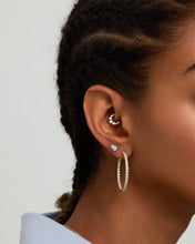 Load image into Gallery viewer, Lab Grown Diamond Clicker Hoop by Aurelie Gi — detail view
