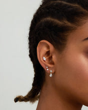 Load image into Gallery viewer, Drop Pear &amp; Round Lab Grown Diamond Single Stud by Aurelie Gi — detail view
