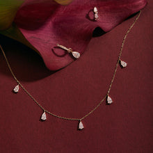 Load image into Gallery viewer, KAYSIA | Dangling Pear Lab Grown Diamonds Necklace by Aurelie Gi — alternate angle
