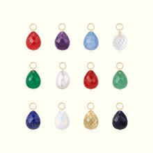 Load image into Gallery viewer, 14K Solid Gold Crystal Charm Necklace for healing by Aurelie Gi — alternate angle
