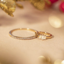 Load image into Gallery viewer, LEXI | Diamond Band Ring by Aurelie Gi — on model
