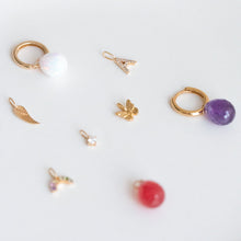 Load image into Gallery viewer, 14K Solid Gold Crystal Charm Necklace for healing by Aurelie Gi — alternate angle
