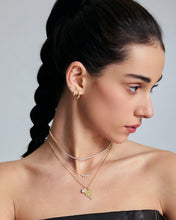 Load image into Gallery viewer, Oval Lab Grown Diamond Necklace Charm by Aurelie Gi — alternate angle
