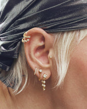 Load image into Gallery viewer, LIZZO | Graduated Lab Grown Diamond Huggie by Aurelie Gi — detail view
