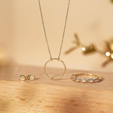 Load image into Gallery viewer, ADA | Open Circle Necklace by Aurelie Gi — on model
