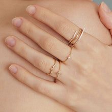 Load image into Gallery viewer, CRIMSON | White Sapphire Twisted Swirl Ring by Aurelie Gi — detail view
