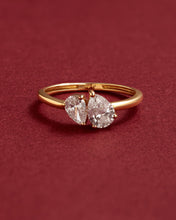 Load image into Gallery viewer, AUBREY | Toi et Moi Pear Lab Grown Diamond Ring by Aurelie Gi — alternate angle

