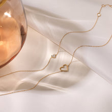 Load image into Gallery viewer, JANE | Open Heart Bracelet by Aurelie Gi — on model
