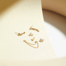 Load image into Gallery viewer, CRESCENT | Moon Threadless Flatback Earring by Aurelie Gi — alternate angle
