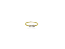 Load image into Gallery viewer, Bead Baguette Stacker Ring

