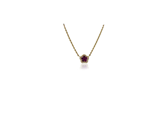 Ruby Star Necklace