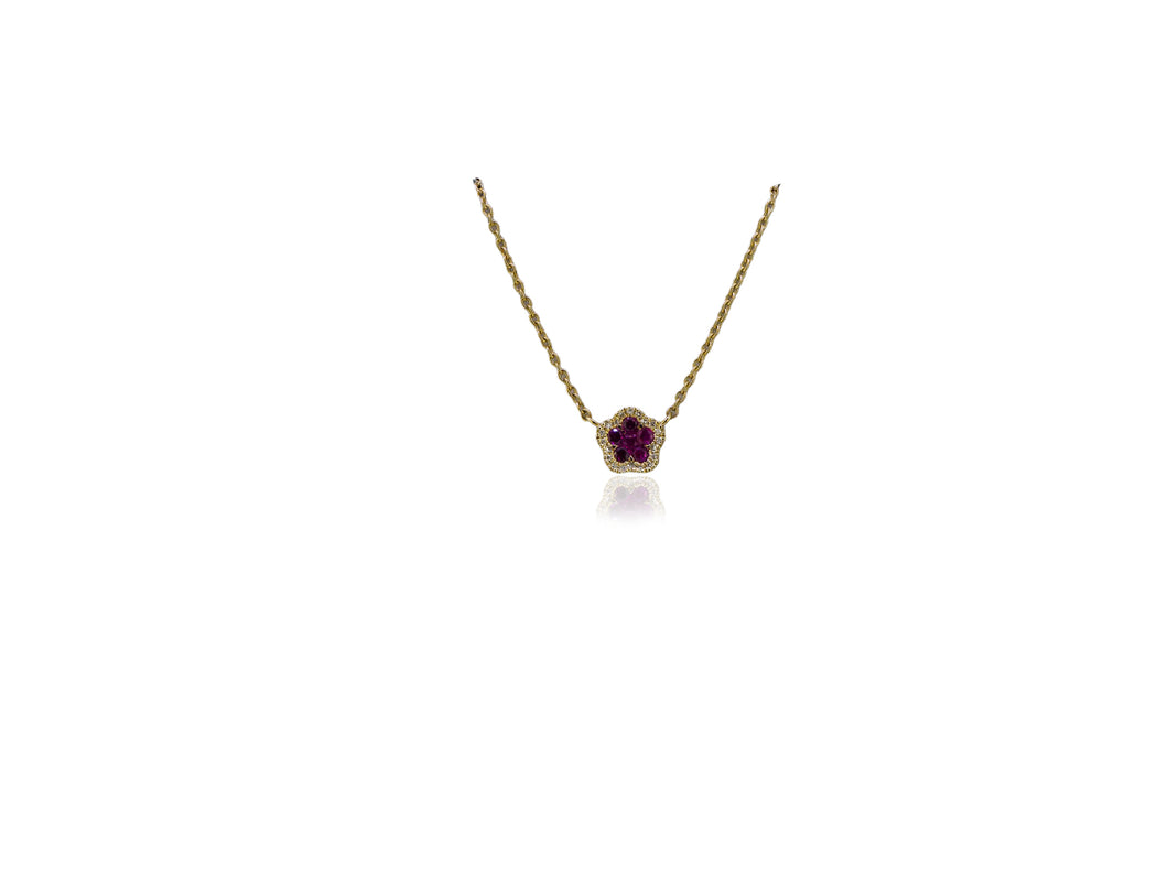 Ruby Star Necklace