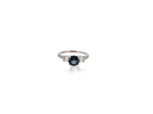 Load image into Gallery viewer, Oval Sapphire RingLondon Blue Topaz Ring
