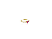 Load image into Gallery viewer, Half n Half Heart Ring
