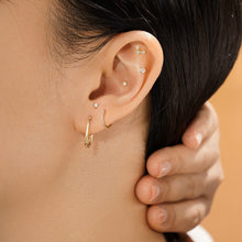 Load image into Gallery viewer, ADARA | Double Diamond Starburst Threadless Flatback Earring by Aurelie Gi — detail view
