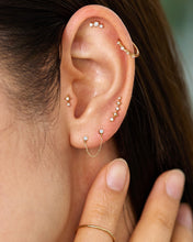 Load image into Gallery viewer, CAELI | Triple Diamond Threadless Flatback Earring by Aurelie Gi — detail view
