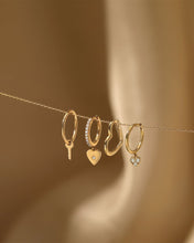 Load image into Gallery viewer, JULIETTE | Single Heart-Shaped Hoop by Aurelie Gi — on model
