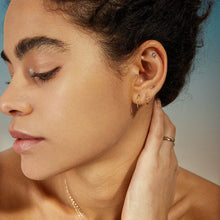 Load image into Gallery viewer, DELPHI | Grey Diamond Threadless Flatback Earring by Aurelie Gi — detail view
