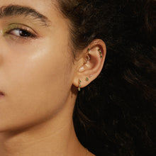 Load image into Gallery viewer, JAIDA | Tsavorite and White Sapphire Climber Earring by Aurelie Gi — detail view
