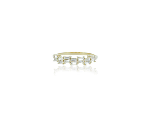Double Baguette Stacker Ring