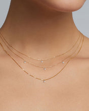 Load image into Gallery viewer, POISE | Triple Floating Diamond Necklace by Aurelie Gi — detail view
