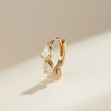 Load image into Gallery viewer, LEILANI | Triple Pear Lab Grown Diamond Single Huggie
