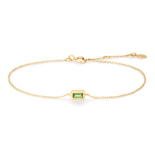 Load image into Gallery viewer, ASPEN | Tsavorite Bezel Bracelet by Aurelie Gi — alternate angle
