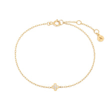Load image into Gallery viewer, ISOLDE | Lab Grown Diamond Clover Bracelet by Aurelie Gi — alternate angle
