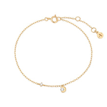 Load image into Gallery viewer, ROSALIND | Half Moon Bezel Lab Grown Diamond Bracelet by Aurelie Gi — alternate angle
