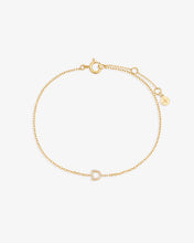 Load image into Gallery viewer, Letter Pavé Diamond Bracelet by Aurelie Gi — alternate angle

