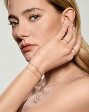 Load image into Gallery viewer, Letter Pavé Diamond Bracelet by Aurelie Gi — alternate angle
