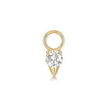 Load image into Gallery viewer, LUNA | Lab Grown Diamond Dagger Earring Charm by Aurelie Gi — on model
