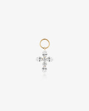 Load image into Gallery viewer, Lab Grown Diamond Cross Earring Charm by Aurelie Gi
